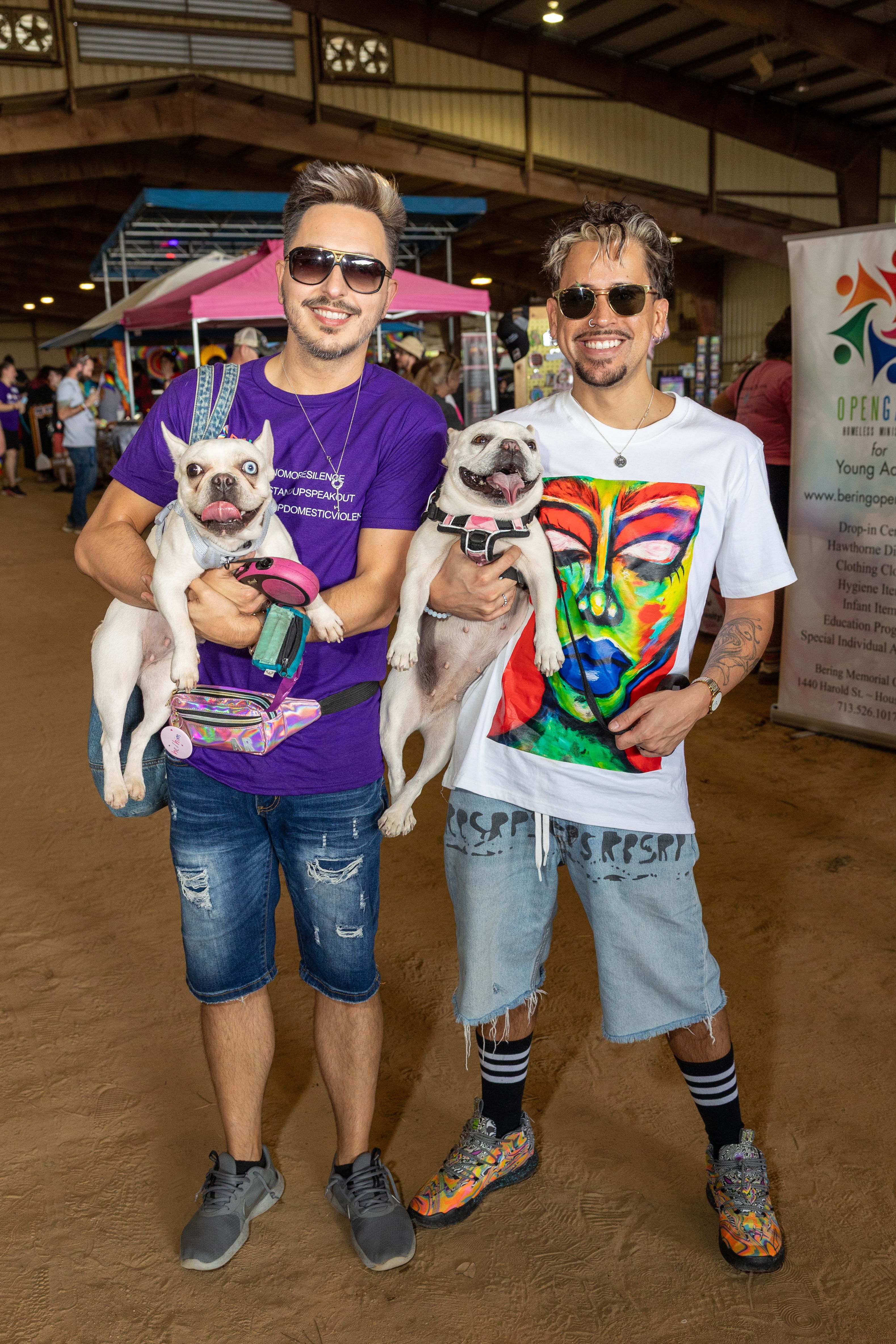 Katy Pride Celebration with rainbow flags and community